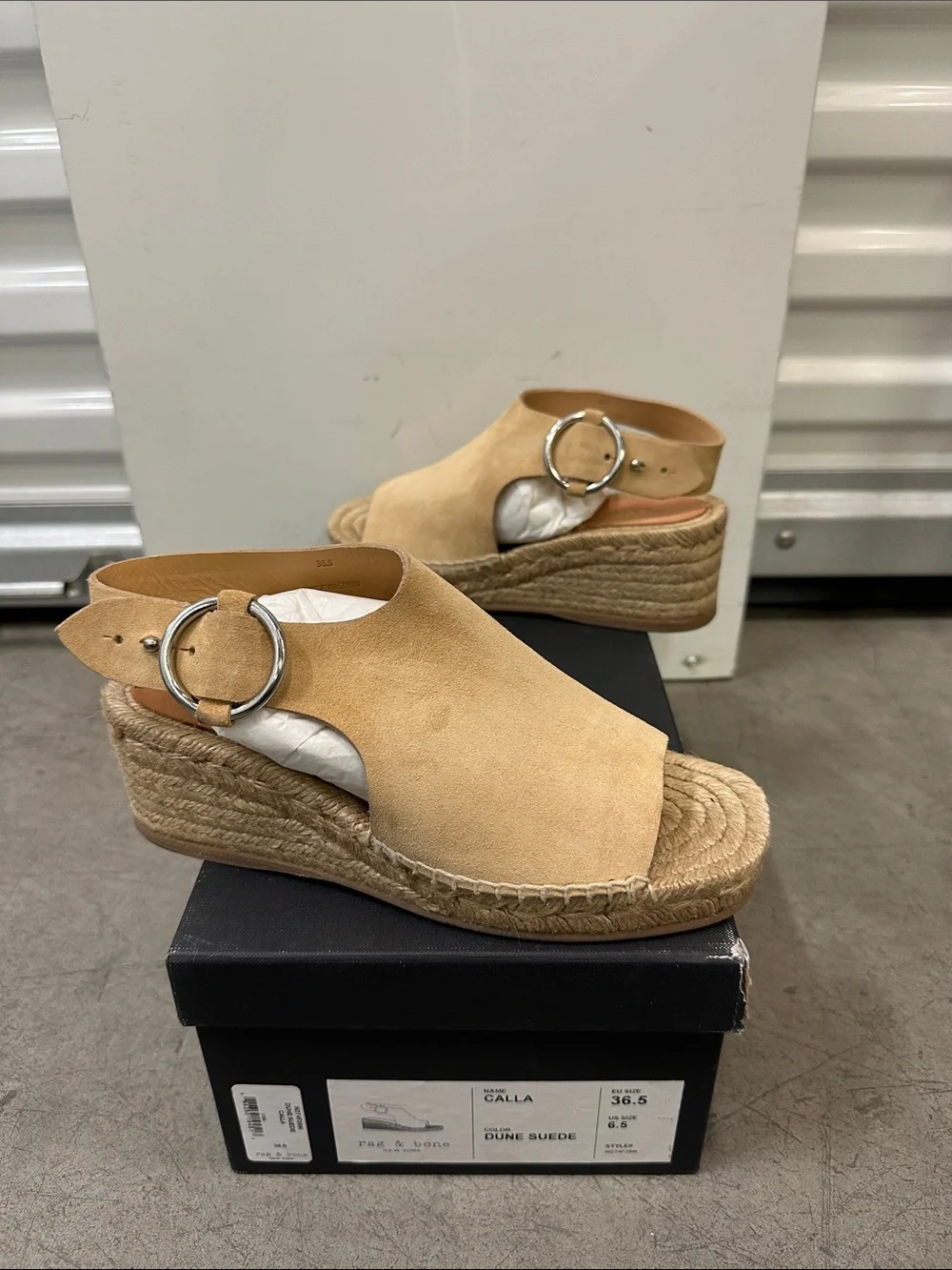 rag & bone Dune Suede Espadrille Wedge Sandals